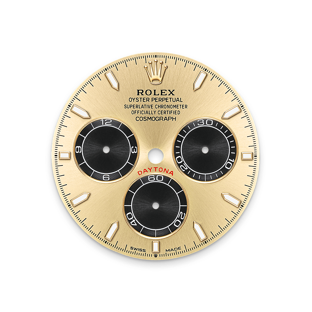 DAYTONA COSMOGRAPH | Gold dial with luminescent black accents