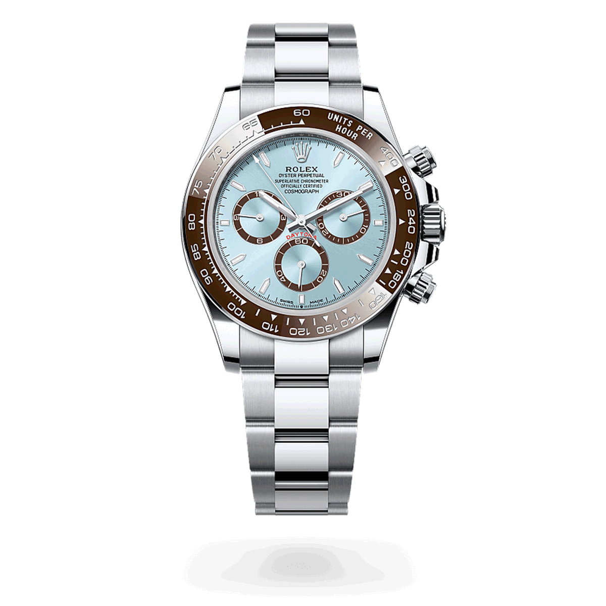 DAYTONA COSMOGRAPH | Glacier blue dial with brown accents